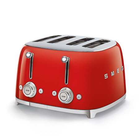 SMEG TOASTER 4x4 50´STYLE RED TSF03RDEU