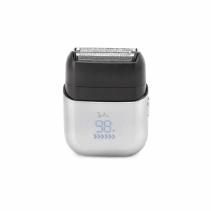 JATA SHAVER TRAVEL COMPACT RECHARGABLE UP TO 90MIN LCD 100-240V SILVER JBMA1443
