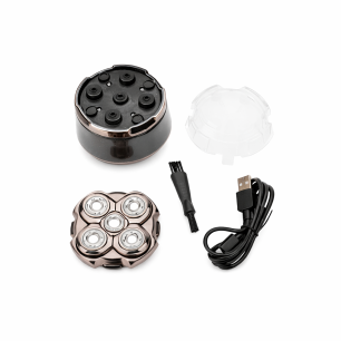 JATA SHAVER FOR HEAD RECHARGABLE UP TO 120 MIN 5 FLOATING HEADS SILVER JBMA1444