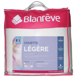 Piumino Blanreve Leggero Microfibra Bianco 200 g/m² 240 x 260 cm