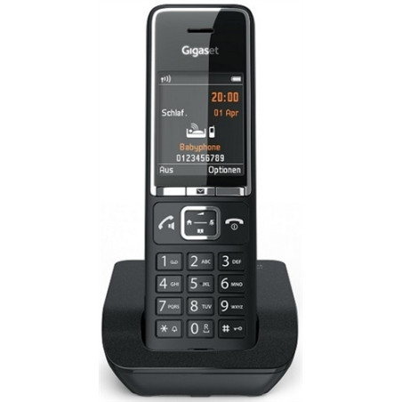 GIGASET WIRELESS PHONE COMFORT 550 BLACK CHROME (S30852-H3001-D204)