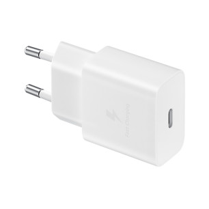 SAMSUNG POWER WALL CHARGER 15W USB-C WHITE + CABLE USB-C TO USB-C 1M WHITE EP-T1510XWEGEU
