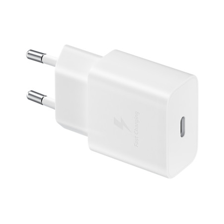 SAMSUNG POWER WALL CHARGER 15W USB-C WHITE + CABLE USB-C TO USB-C 1M WHITE EP-T1510XWEGEU