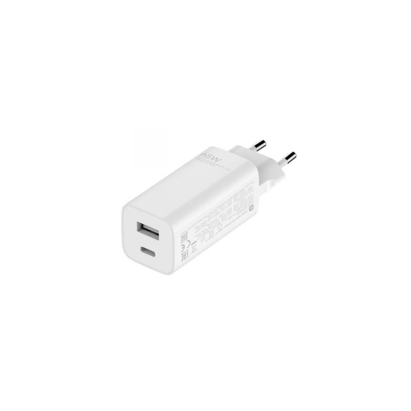 XIAOMI MI CHARGER 65W GAN (TYPE A + TYPE C) WHITE + CABLE USB-C TO USB-C BHR5515GL XIAOMI MI CHARGER 65W GAN (TYPE A + TYPE C) WHITE + CABLE USB-C TO USB-C BHR5515GL