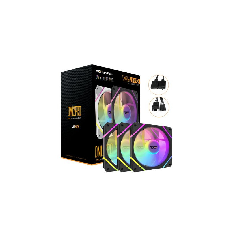 VENTILADOR DARKFLASH DM12 PRO 3EN1 NEGRO