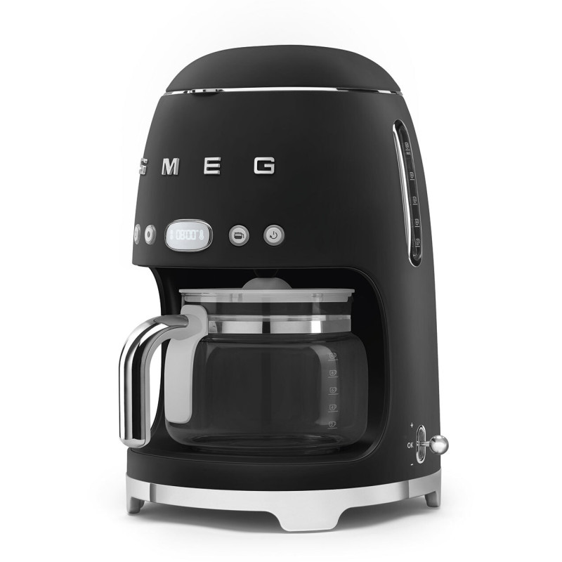 SMEG DRIP COFFEE MAKER 50´STYLE BLACK MATTE DCF02BLMEU SMEG DRIP COFFEE MAKER 50´STYLE BLACK MATTE DCF02BLMEU