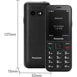 TELEFONO CELLULARE SENIOR 4G 2,4FUNZ SOS FOTOC 1,2MP NERO