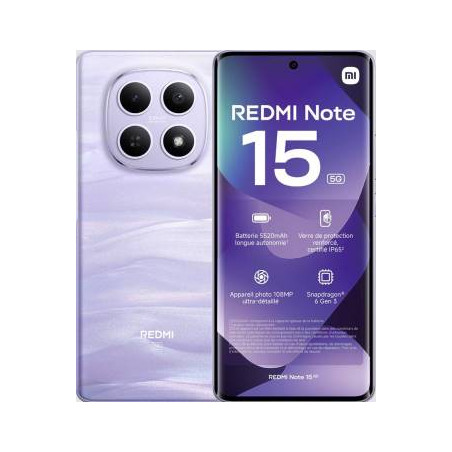 Xiaomi Redmi Note 15 8+256GB 6.77" 5G Mist Purple Wind3