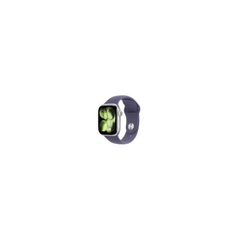 APPLE WATCH SERIES 11 GPS + CELLULAR 42MM SILVER ALUMINIUN CASE WITH PURPLE FOG SPORT BAND S/M