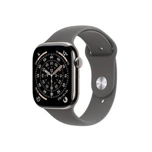 APPLE WATCH SERIES 11 GPS + CELLULAR 46MM NATURAL TITANIUM CASE WITH STONE GREY SPORT BAND M/L