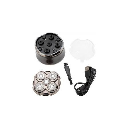 JATA SHAVER FOR HEAD RECHARGABLE UP TO 120 MIN 5 FLOATING HEADS SILVER JBMA1444
