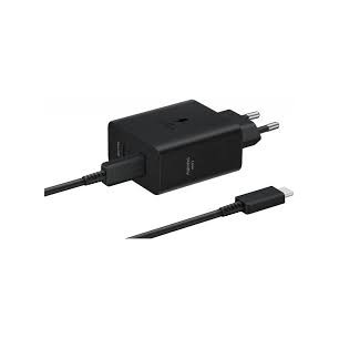 SAMGUNG POWER WALL CHARGER 50W 2XUSB-C + CABLE USB-C TO USB-C BLACK EP-T5020XBEGEU