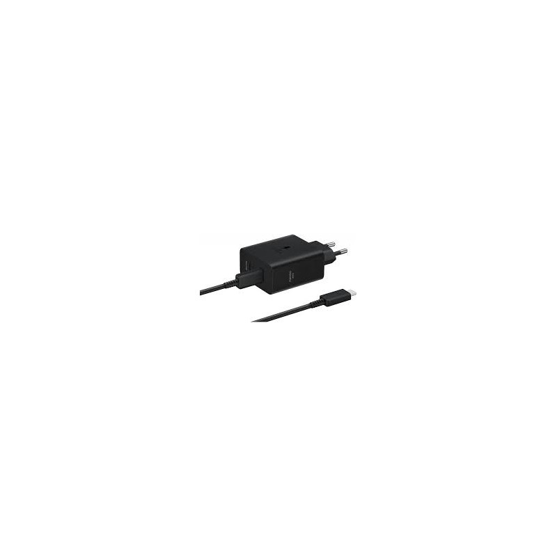 SAMGUNG POWER WALL CHARGER 50W 2XUSB-C + CABLE USB-C TO USB-C BLACK EP-T5020XBEGEU