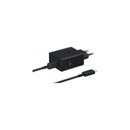 SAMGUNG POWER WALL CHARGER 50W 2XUSB-C + CABLE USB-C TO USB-C BLACK EP-T5020XBEGEU