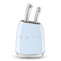 SMEG KNIFE BLOCK 50s STYLE PASTEL BLUE KBSF02PB