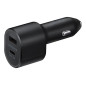 SAMSUNG POWER CAR CHARGER DUAL FAST USB-C 45W + USB 15W BLACK EP-L5300XB