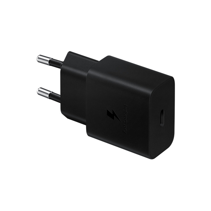 SAMSUNG POWER WALL CHARGER 15W USB-C BLACK + CABLE USB-C TO USB-C 1M BLACK EP-T1510XBEGEU