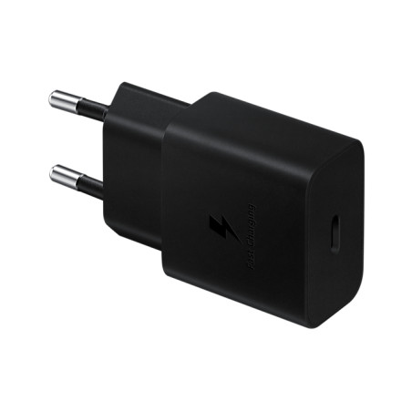 SAMSUNG POWER WALL CHARGER 15W USB-C BLACK + CABLE USB-C TO USB-C 1M BLACK EP-T1510XBEGEU