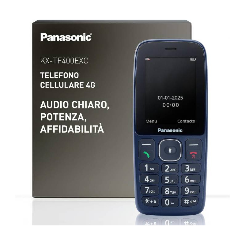 TELEFONO CELLULARE SENIOR ACUSTIC 2,4MP3 REG 4G FOTOC 0,3MP BLU