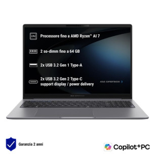 NB ASUS Commercial NX P Copilot+PC PM3606CKA-MB0184X 16" Ryzen AI R7-350 16GB SSD1TB W11P