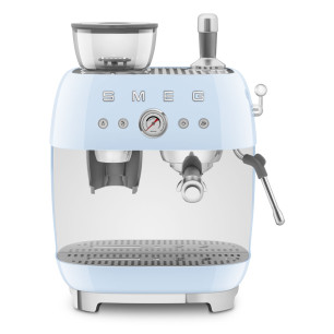 SMEG ESPRESSO MACHINE 50STYLE WITH INTEGRATED GRINDER BLUE EGF03PBEU
