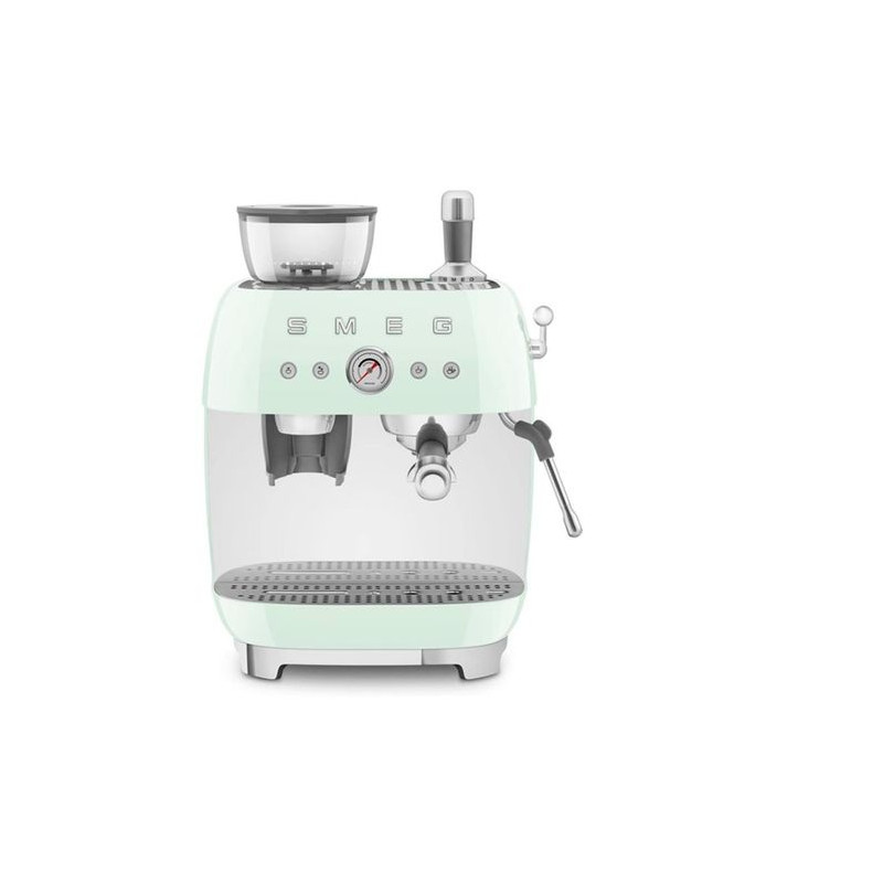 SMEG COFFEE MACHINE ESPRESSO MANUAL RETRO-STYLE PASTEL GREEN EGF03PGEU