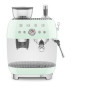 SMEG COFFEE MACHINE ESPRESSO MANUAL RETRO-STYLE PASTEL GREEN EGF03PGEU