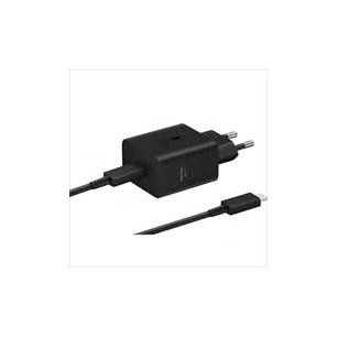 SAMSUNG POWER WALL CHARGER 45W USB-C + CABLE USB-C TO USB-C 1.8M BLACK EP-T4511XBEGEU