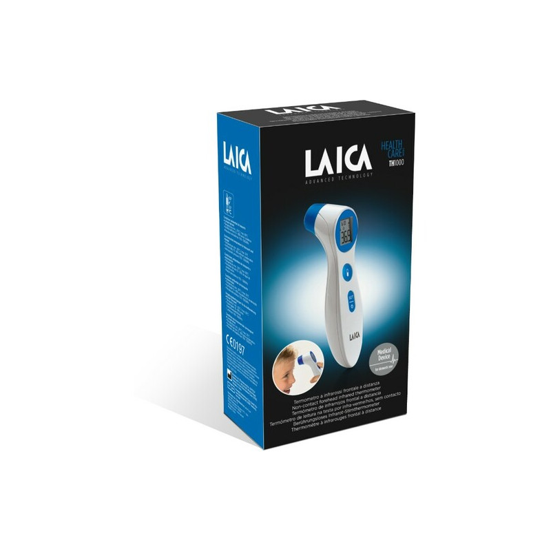 LAICA THERMOMETER DIGITAL CONTACTLESS INFRARED FOR HEAD, EAR AND LIQUIDS TH1000