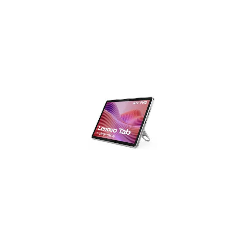 LENOVO TAB MEDIATEK HELIO G85 OC 4+128GB 10.1"FHD ANDROID14 5100MAH + CLEAR CASE LUNA GREY ZAEH