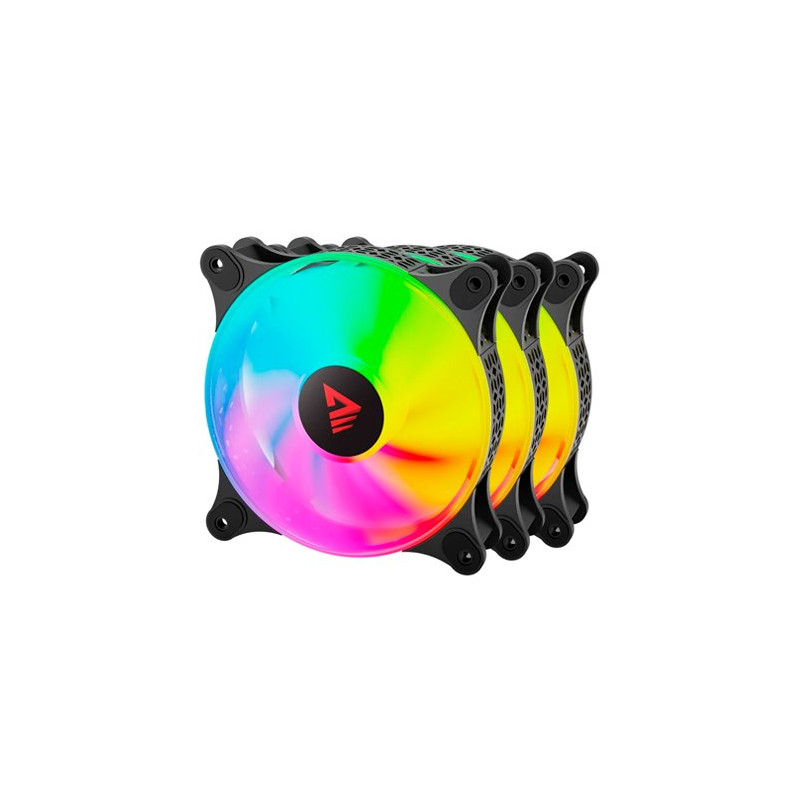 VENTILADOR 120X120 SAVIO BLAST ARGB PACK 3 UDS