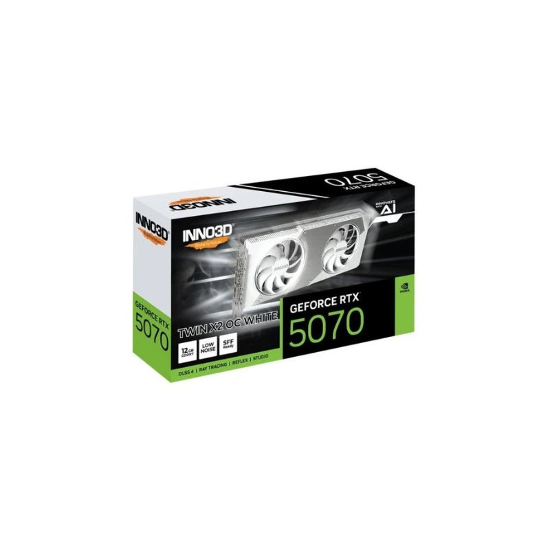 TARJETA GRÁFICA INNO3D RTX 5070 TWIN X2 OC WHITE 12GB