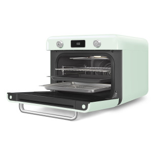 SMEG MULTIFUNCTION COUNTERTOP OVEN 50S STYLE WITH GALILEO TECHNOLOGY GREEN COF01PGEU