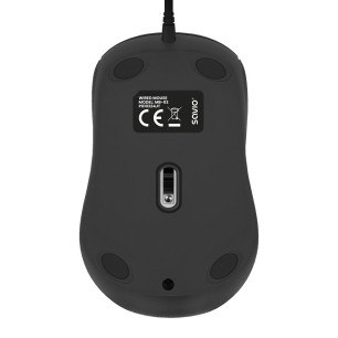 RATON OPTICO SAVIO MB-02 CON CABLE USB-A 1200 DPI