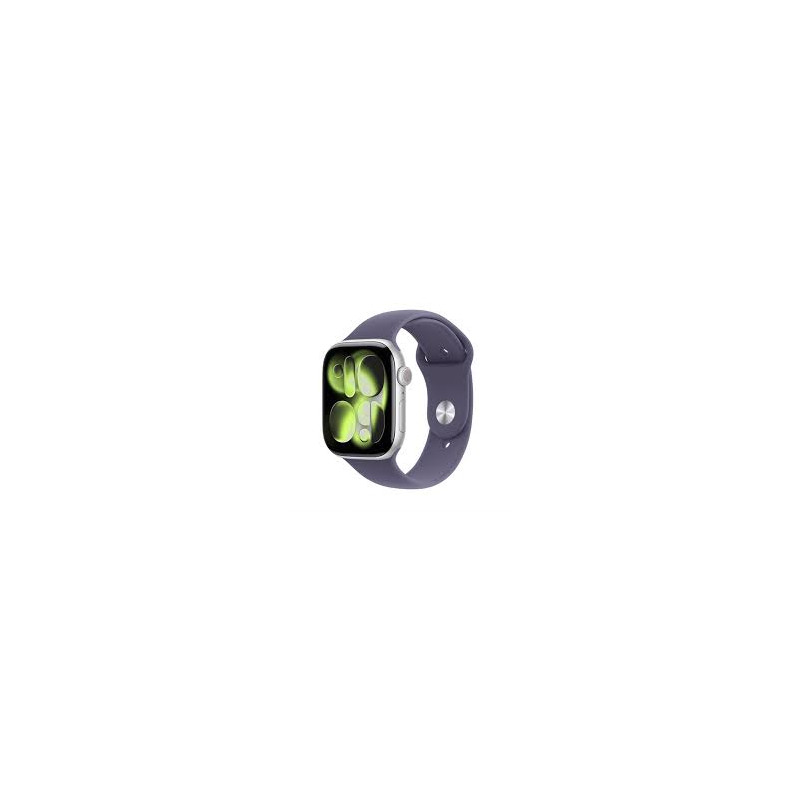 APPLE WATCH SERIES 11 GPS + CELLULAR 46MM SILVER ALUMINIUN CASE WITH PURPLE FOG SPORT BAND M/L