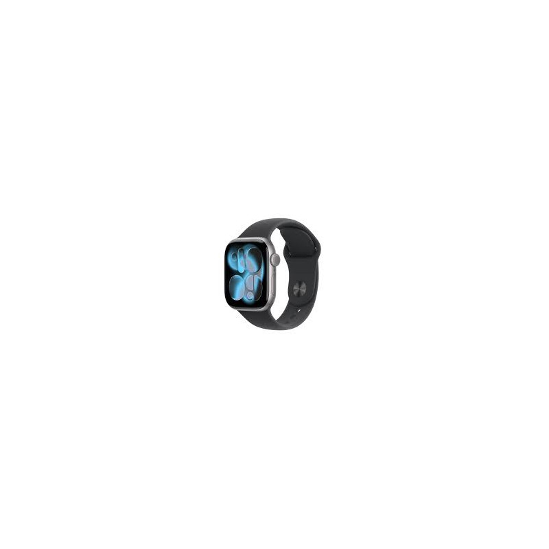 APPLE WATCH SERIES 11 GPS 42MM SPACE GREY ALUMINIUN CASE WITH BLACK SPORT BAND M/L MEQX4WF/A
