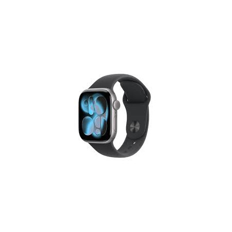 APPLE WATCH SERIES 11 GPS 42MM SPACE GREY ALUMINIUN CASE WITH BLACK SPORT BAND M/L MEQX4WF/A