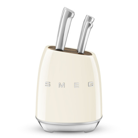 SMEG KNIFE BLOCK 50s STYLE CREAM KBSF02CR