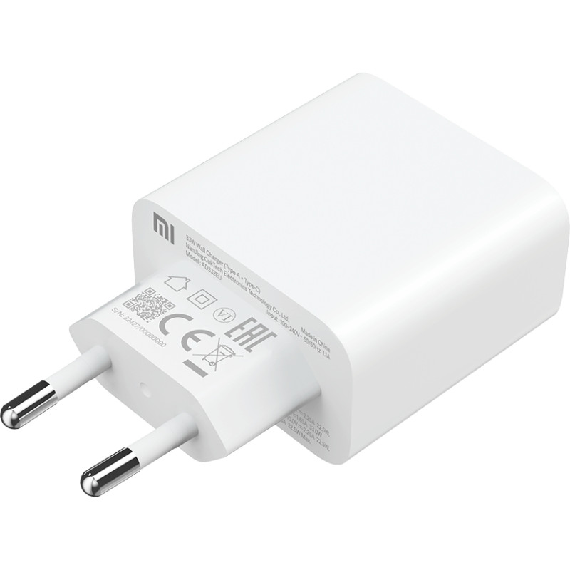 XIAOMI MI 33W WALL CHARGER (TYPE-A+TYPE-C) EU BHR4996GL
