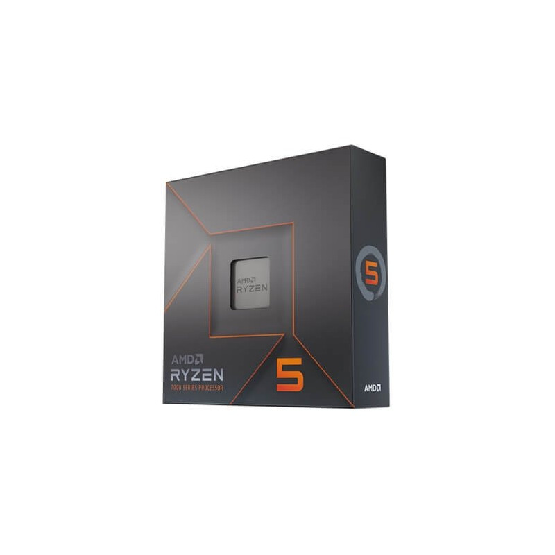 CPU AMD RYZEN 5 7600X 4.7GHZ 6CORE 38MB 100-100000593WOF AM5 105W BOX NO COOLER - GARANZIA 3 ANNI