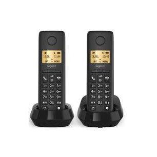 GIGASET WIRELESS PHONE BASIC 100 DUO BLACK (L36852-H3206-D201)