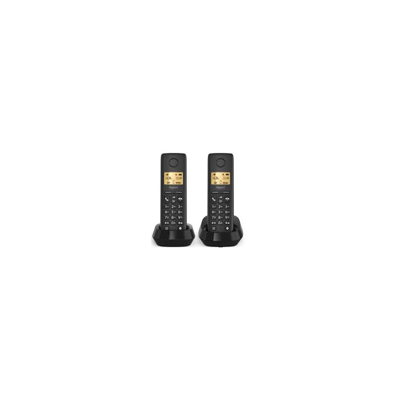 GIGASET WIRELESS PHONE BASIC 100 DUO BLACK (L36852-H3206-D201)