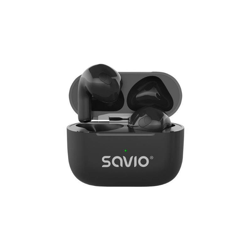 AURICULARES INALAMBRICOS SAVIO TWS-02 PRO BLACK AURICULARES INALAMBRICOS SAVIO TWS-02 PRO BLACK