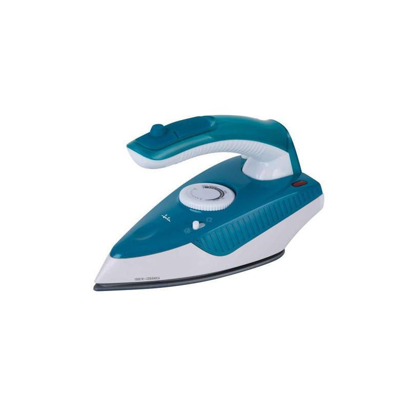 JATA STEAM IRON SPECIAL FOR TRAVEL FOLDABLE HANDLE 1000W BLUE-WHITE JEPL2810