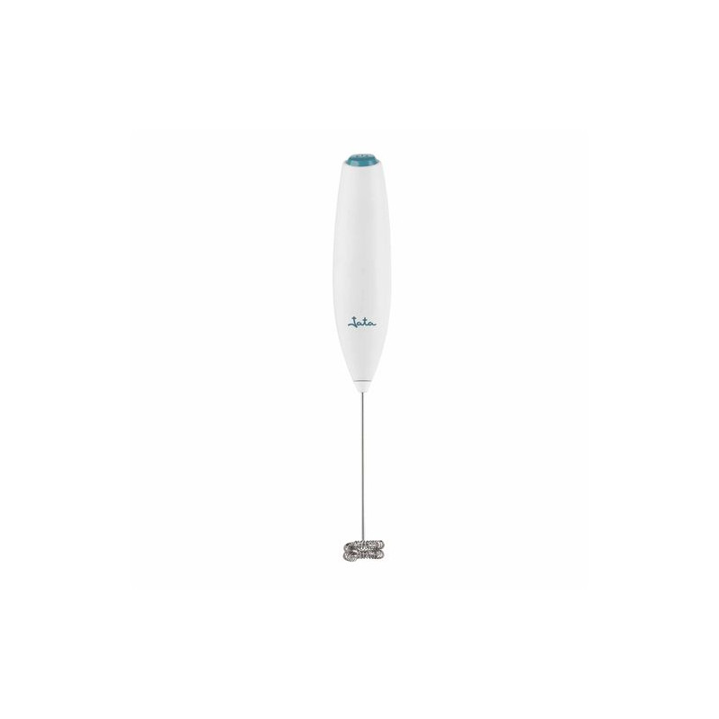JATA MILK FROTHER AND CAPUCCINO STAINLESS STEEL WHISK 2XAA NOT INCLUDED WHITE JEES1111