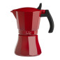 JATA ITALIAN COFFEE MAKER INDUCTION READY ALUMINIUM BODY 9CUPS RED HCAF2009