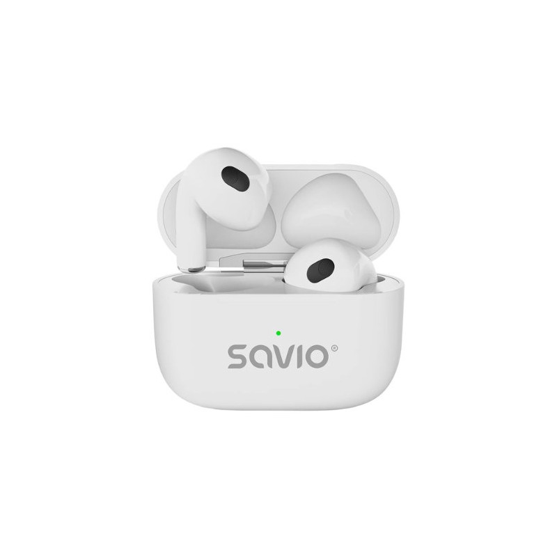 AURICULARES INALAMBRICOS SAVIO TWS-01 PRO WHITE AURICULARES INALAMBRICOS SAVIO TWS-01 PRO WHITE