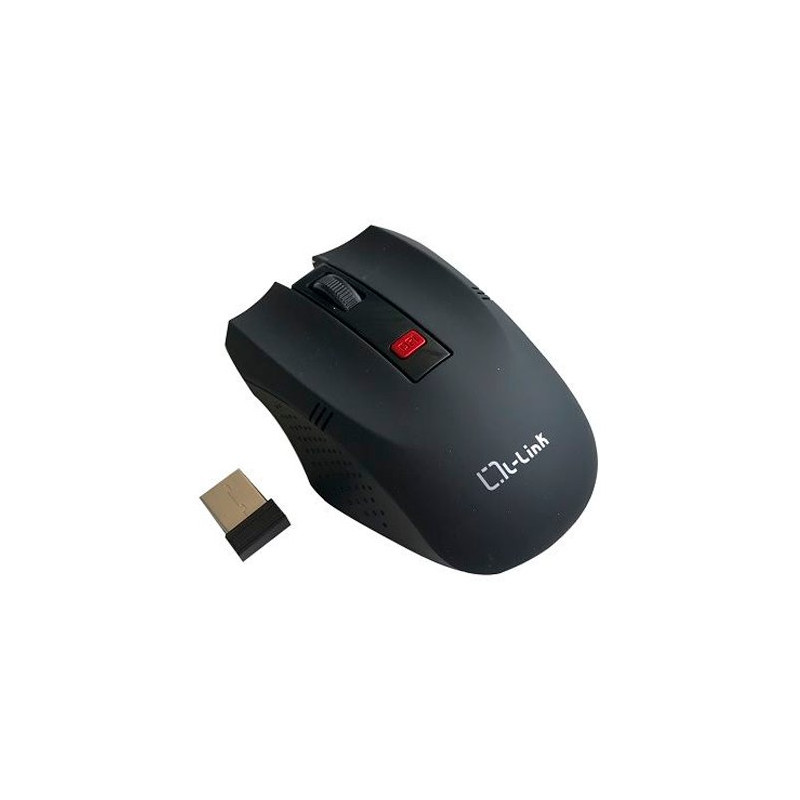 RATON OPTICO L-LINK WIRELESS USB NEGRO