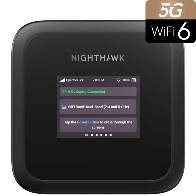 Router Netgear MH3150-100EUS Nero Wi-Fi 6 GHz USB USB-C USB-C 3.2 Gen 1 (3.1 Gen 1)