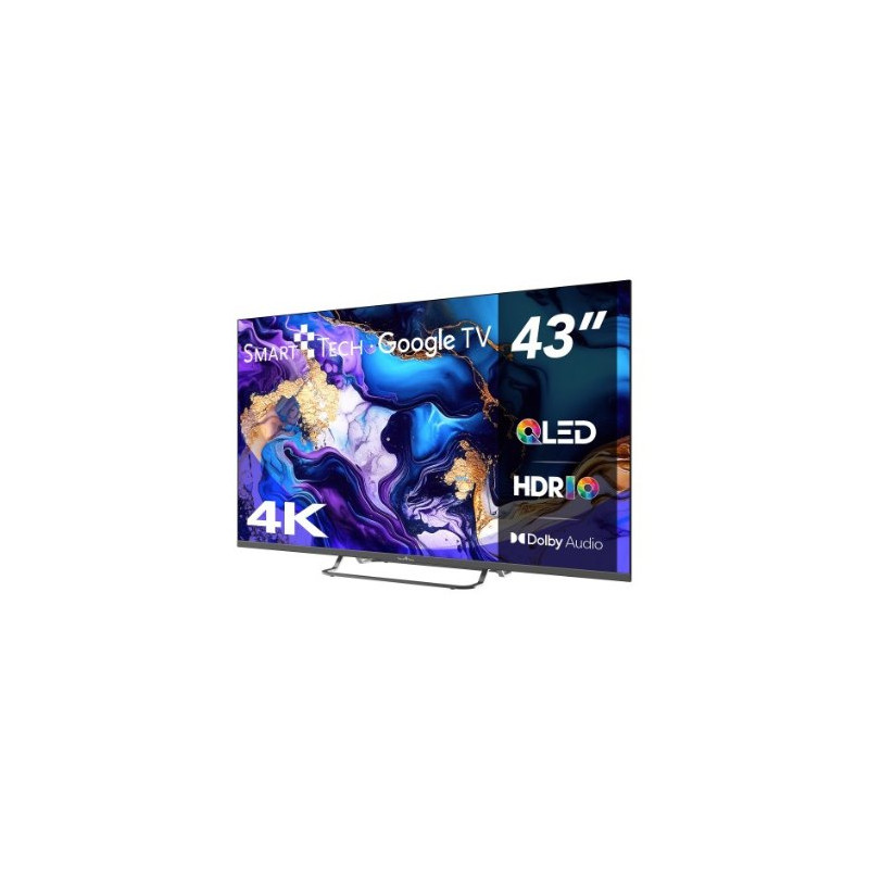 TELEVISIÓN QLED SMART TECH UHD 43   43QG02V GOOGLE TV